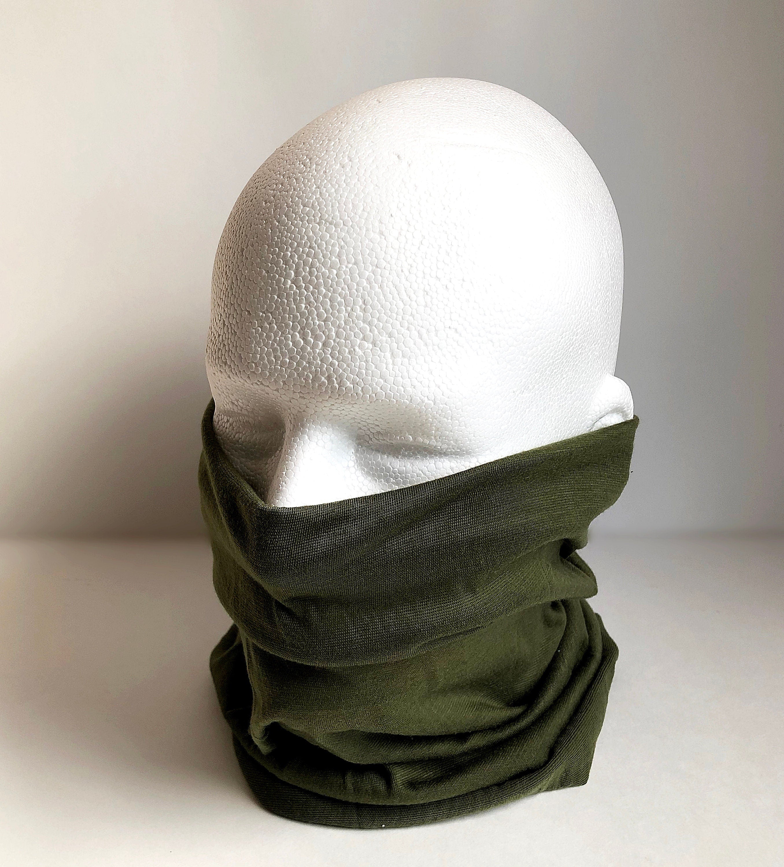 Army Green Face Mask Scarf New Multi Functional Seamless Protective Covering Elastic Neck Gaiter Bandana Breathable Balaclava Head Wear N10